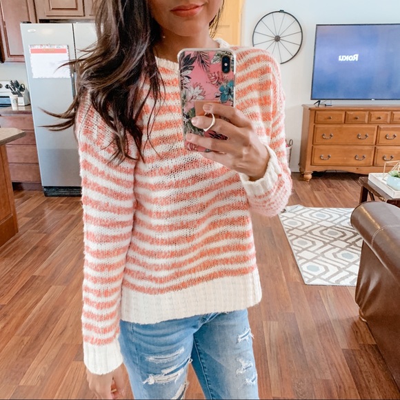 Aeropostale Sweaters - Aeropostale | Striped pink sweater